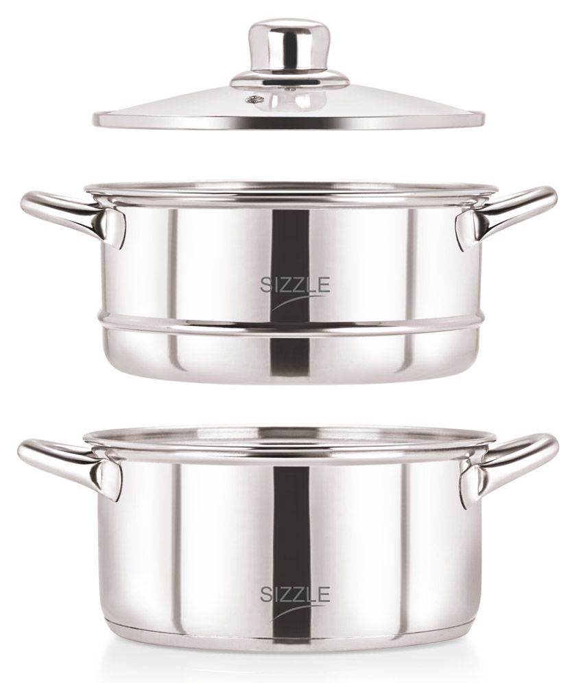 Sizzle Stainless Steel 2 Litre Induction Steamer Buy Online at Best Price in India Snapdeal