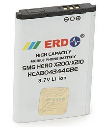 ERD 800mAh Battery (For Samsung Hero/ B2100/ Champ Duos/ E1175/ E1080/X160/ Spice-5460/ S-3010) Image