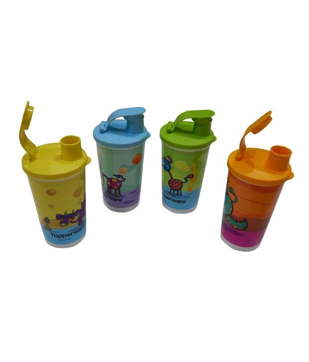 Tupperware Multicolor Virgin Plastic Willie And Friends Tumblers - Set ...