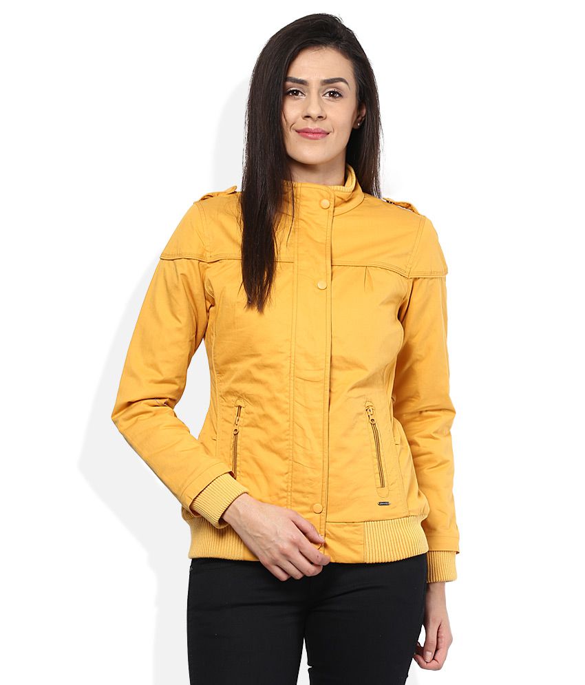 yellow jacket woman