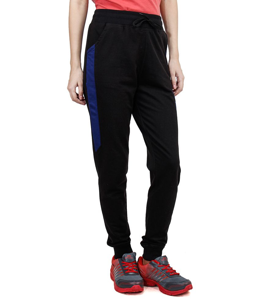 Buy STYLE GUNS Black Track Pants for Women Online at Best Prices in ...