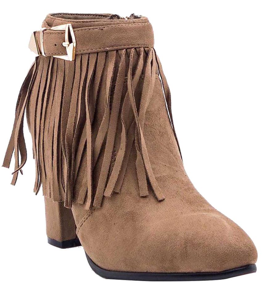 beige boots wide fit