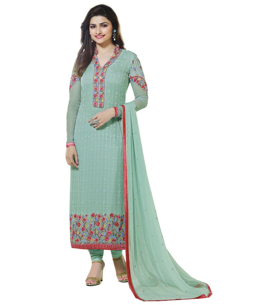 georgette unstitched dress material