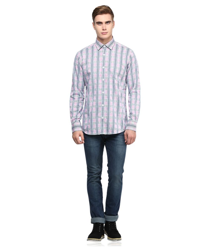 mens pink striped shirt