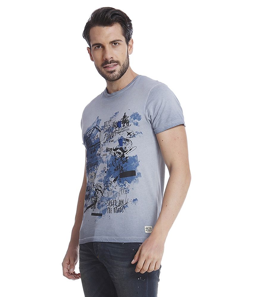 jack and jones blue tshirt