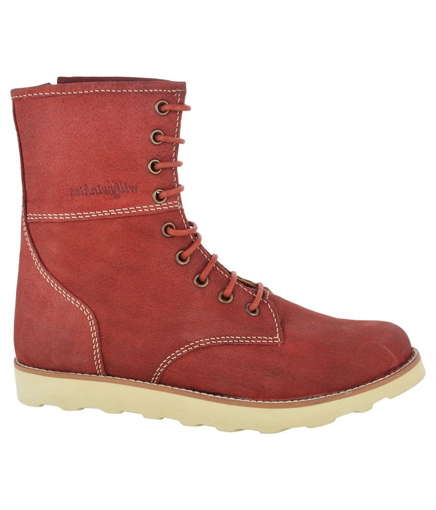 Willywinkies Maroon Flat Cowboy Boots Price in India- Buy Willywinkies ...