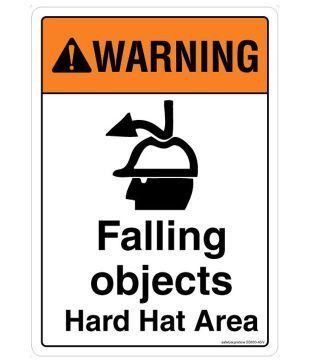 Safety Sign Store Warning Falling Objects Hard Hat Area Safety Sign Acp Emergency Sign Board Buy Online At Best Price In India Snapdeal