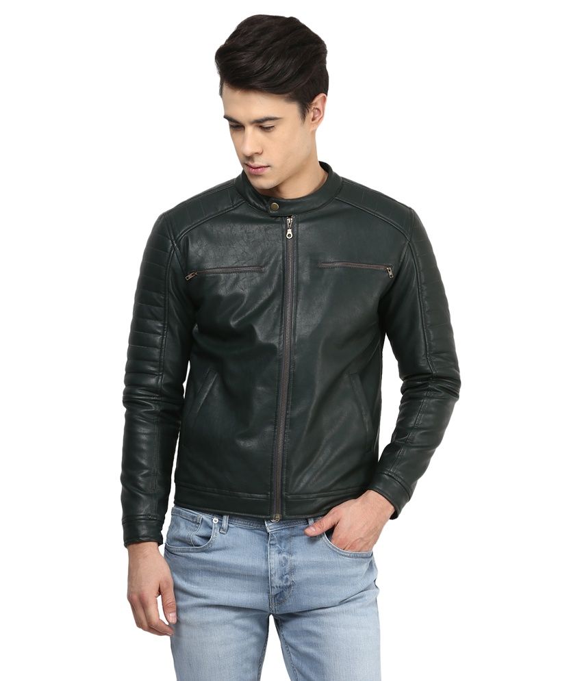 Atorse Black Leather Jacket Atorse Black Leather Jacket