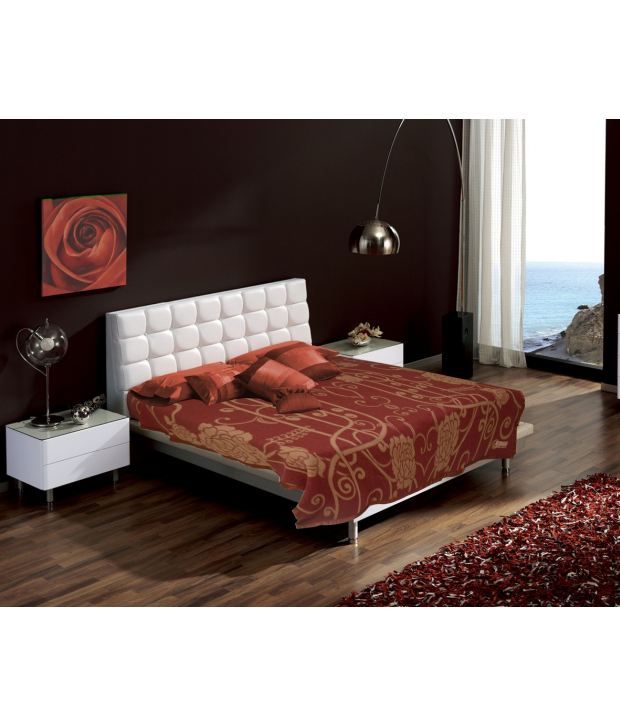 Raymond Red and Beige Home Double Blanket Buy Raymond Red and Beige