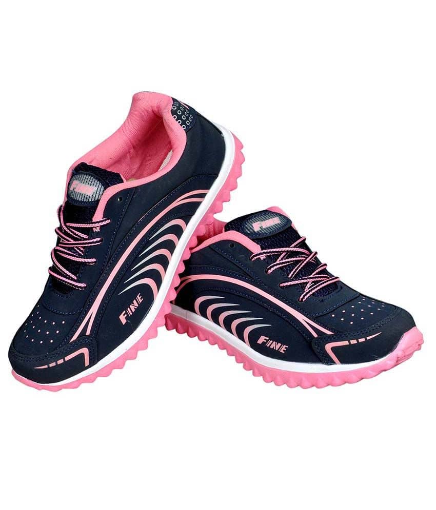 navy blue and pink shoes