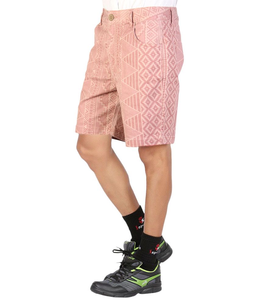 peach sweat shorts