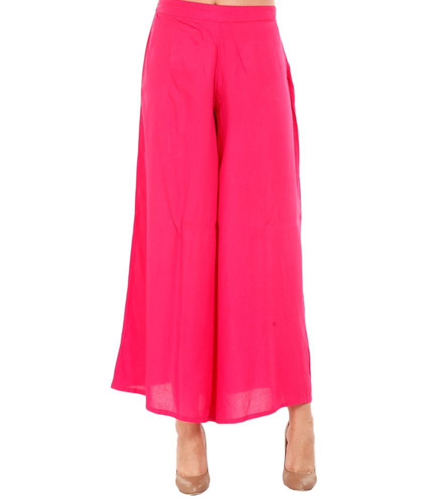 dark pink palazzo pants