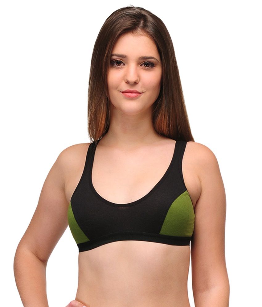 cotton spandex sports bra
