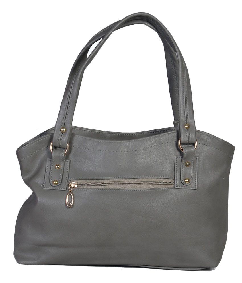 light grey shoulder bag