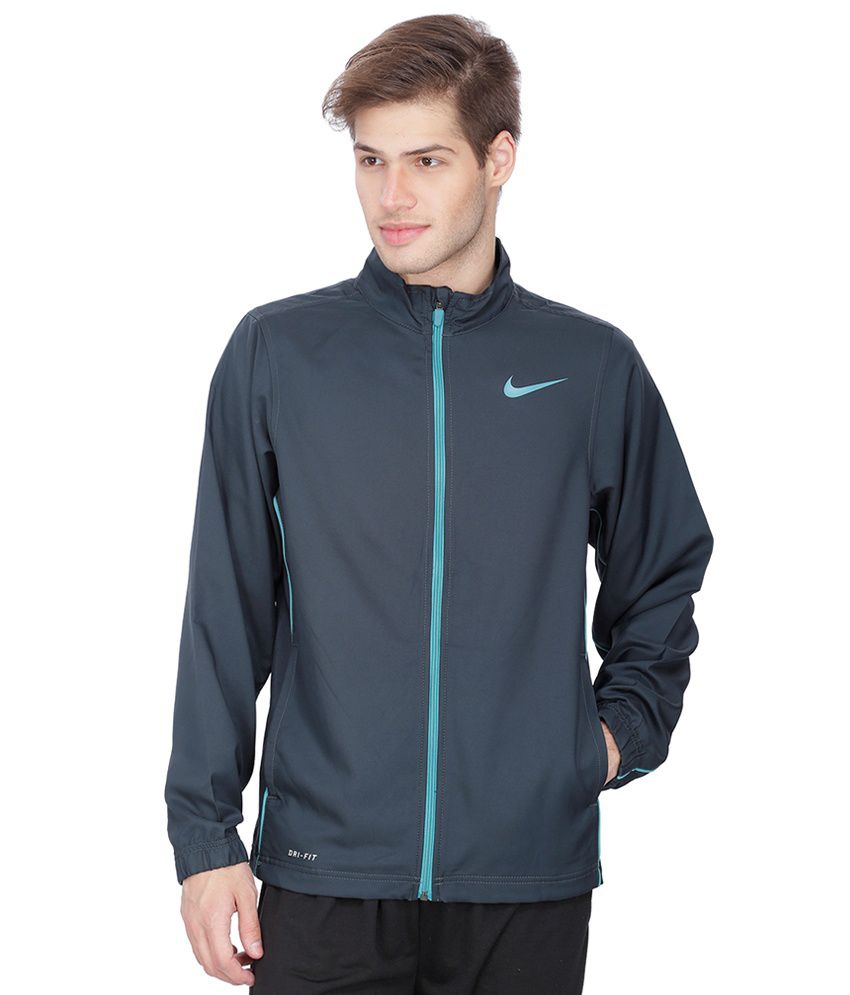 Nike Grey Polyester Track Jacket - Buy 