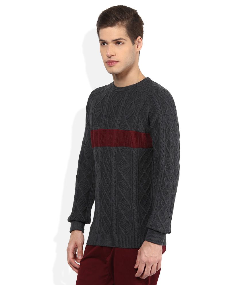 United Colors Of Benetton Grey Sweater - Buy United Colors Of Benetton ...