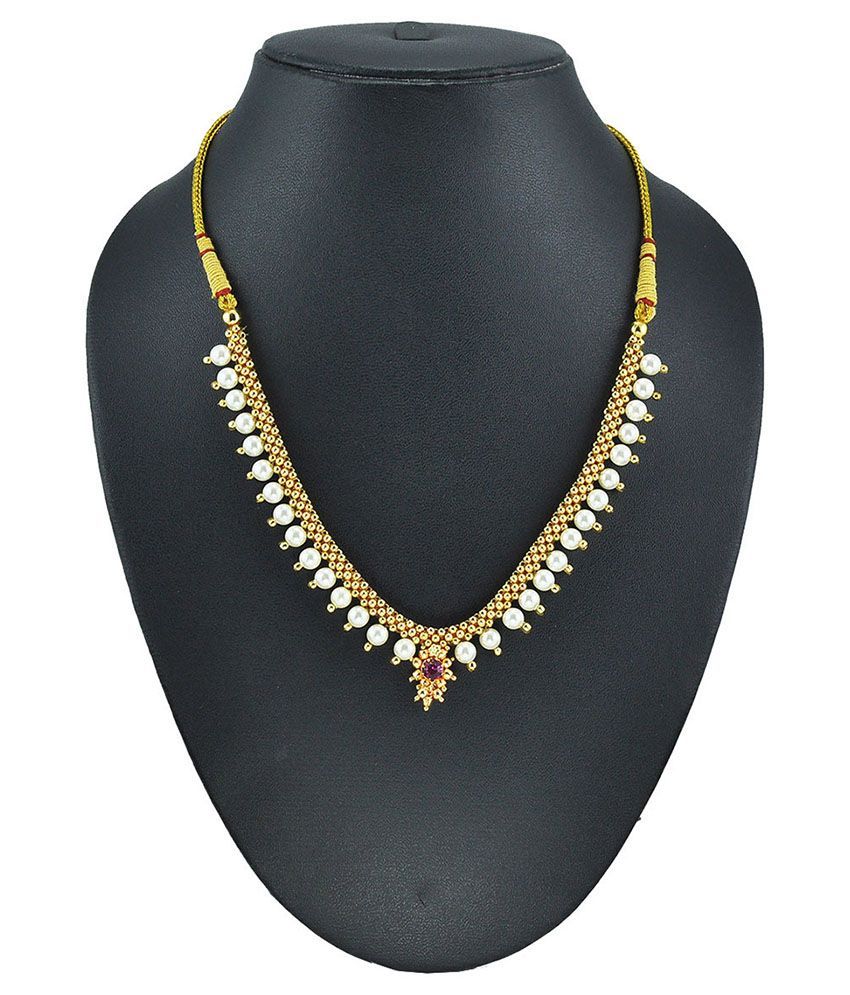 Moti Thushi Gold Plated Necklace 