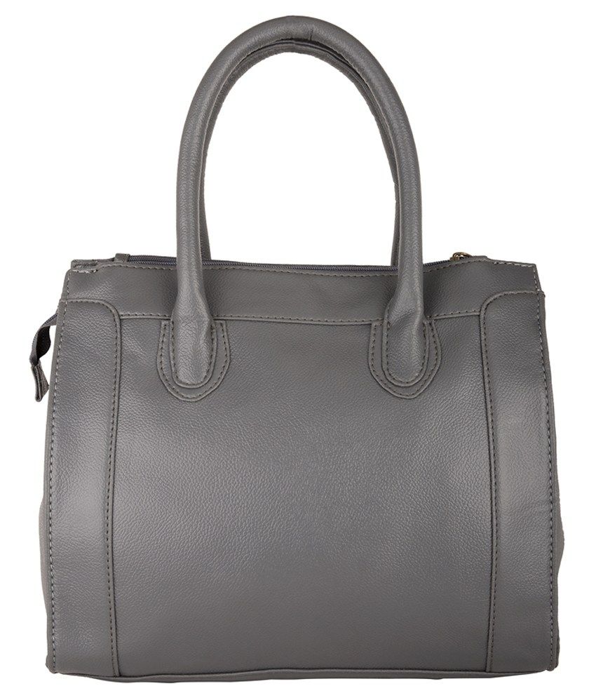 grey shoulder handbag