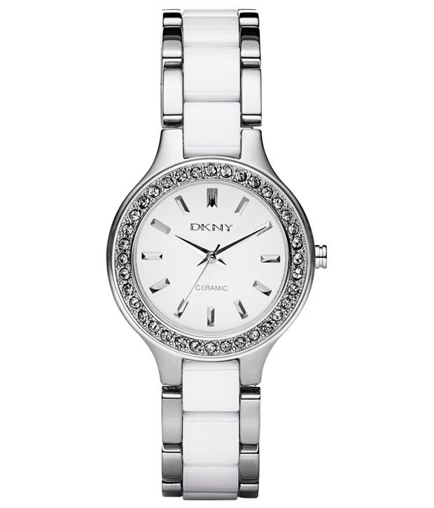 DKNY White Analog Wrist Watch for Women Price in India: Buy DKNY White Analog Wrist Watch for 
