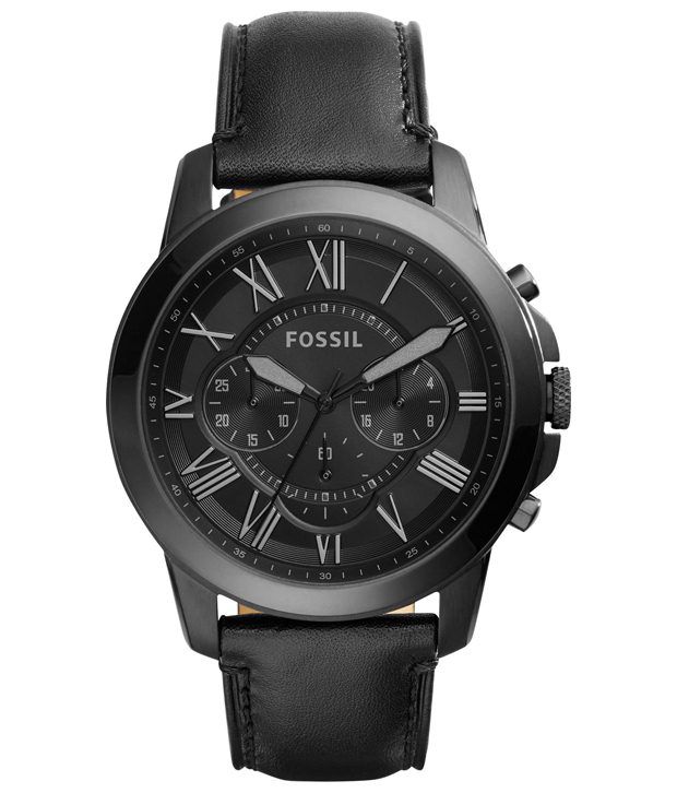 Fossil Black Casual Wrist Watch for Men - Buy Fossil Black Casual Wrist