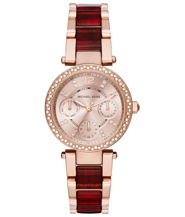 Michael Kors Red Formal Wrist Watch for 