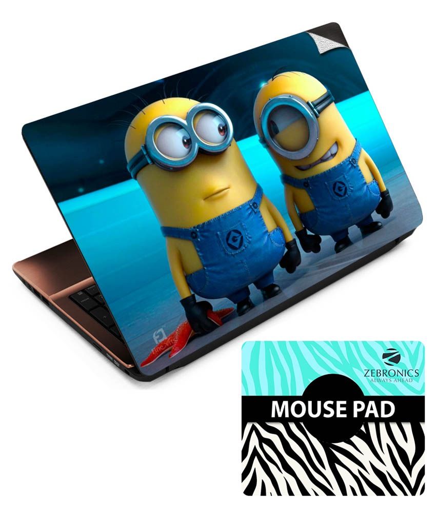 Indiashopers Minions Laptop Notebook Skins for 13.3 14 15.6 HP Dell ...