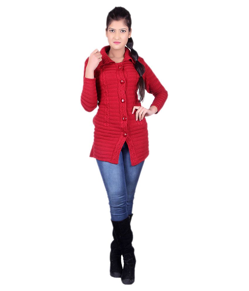 Buy Pinaque Red Woollen Coats Online at Best Prices in India - Snapdeal