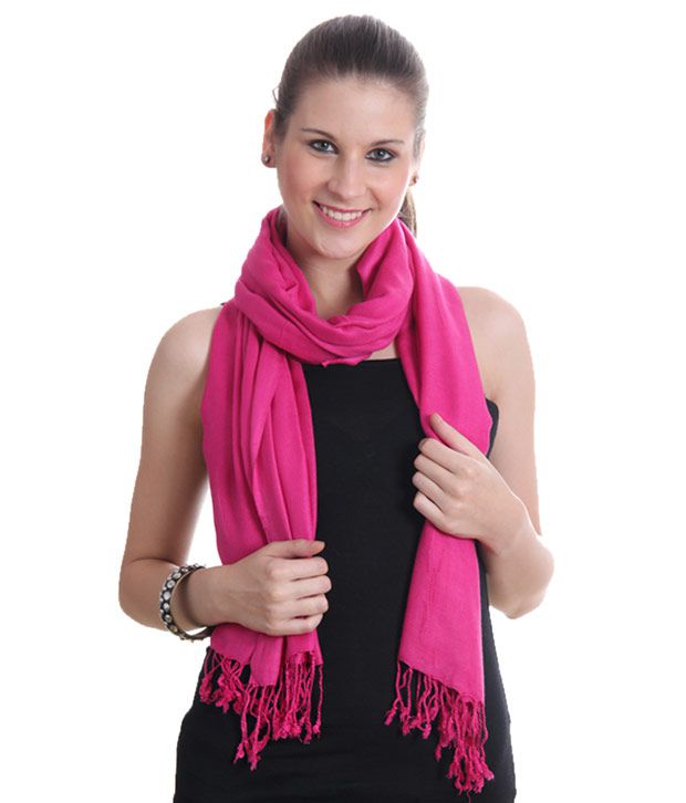 Indian Shwals Pink Stoles For Women: Buy Online at Low Price in India ...