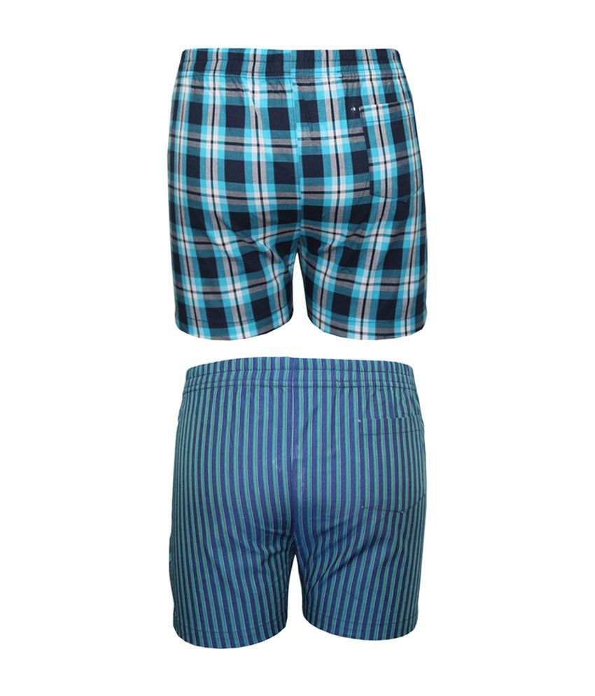 Bodycare Checkered Assorted Boxer for Boys Pack of 2 (Print & Color May ...