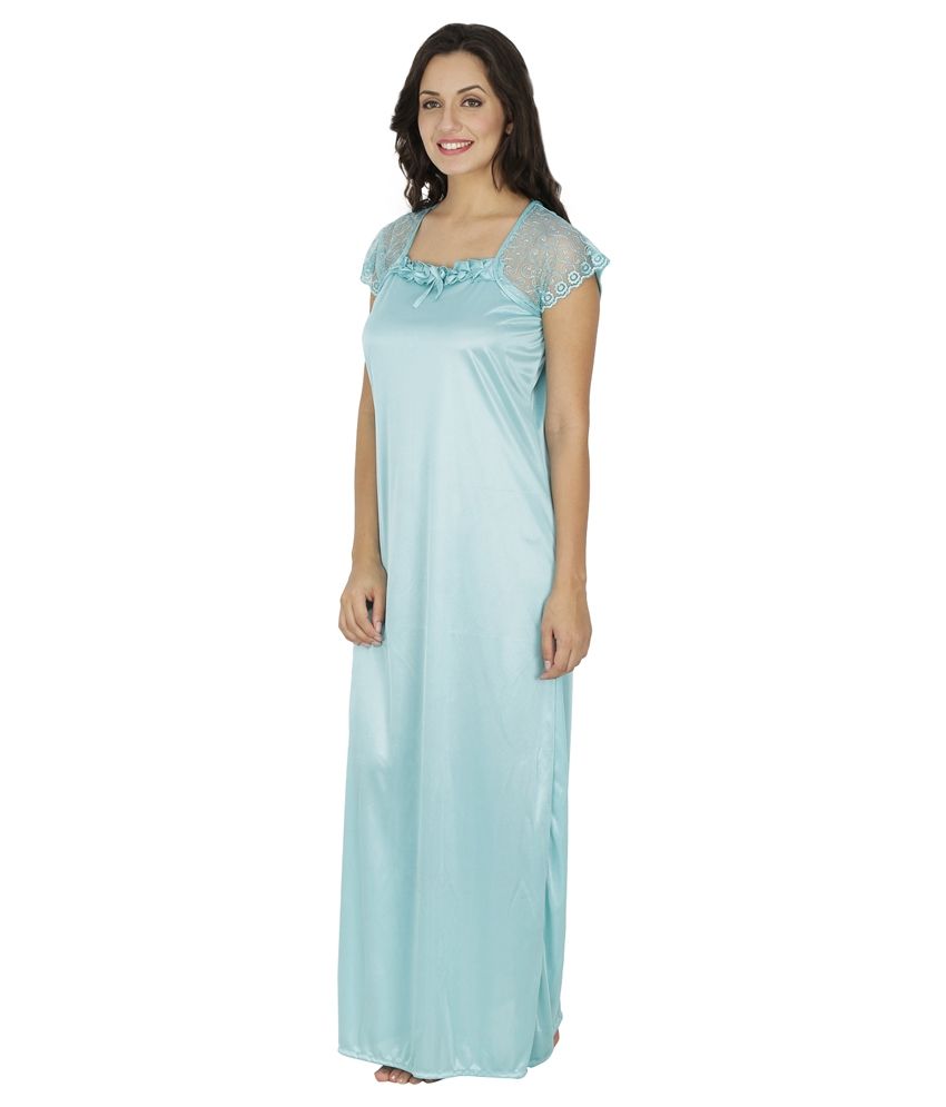 Buy Klamotten Green Satin Nighty Online at Best Prices in India - Snapdeal