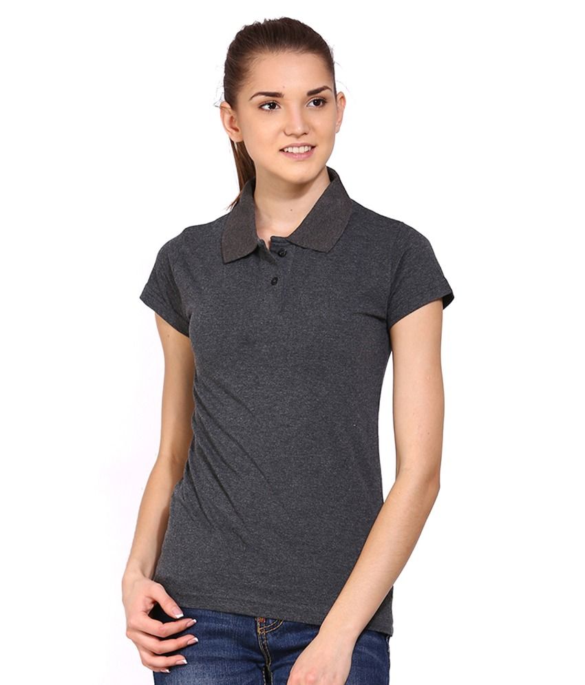     			Ap'pulse Cotton Women's T-Shirt ( Black )