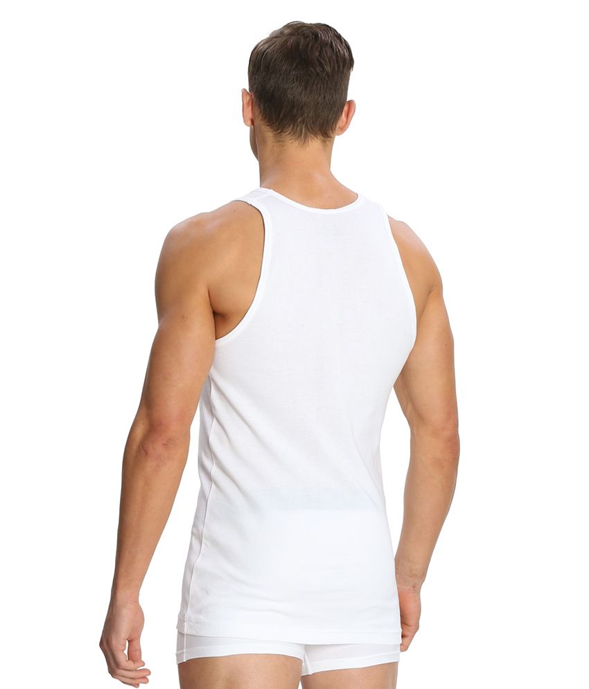 Jockey White Cotton Vests Pack of 4 Buy Jockey White Cotton Vests