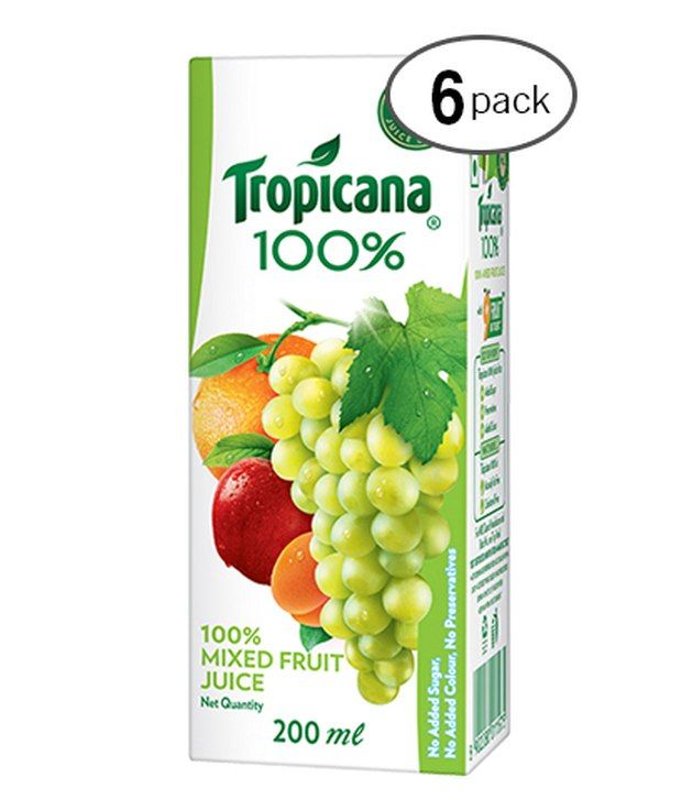 Tropicana 100 Percent Mixed Fruit Juice 200 ml (Pack of 6) Buy