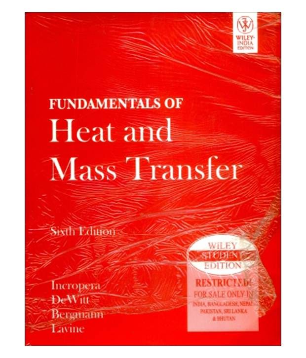 Fundamentals Of Heat And Mass Transfer 6Th Edition: Buy Fundamentals Of ...