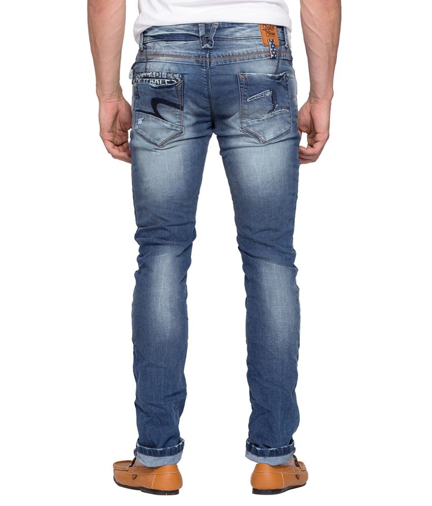 spykar regular men blue jeans