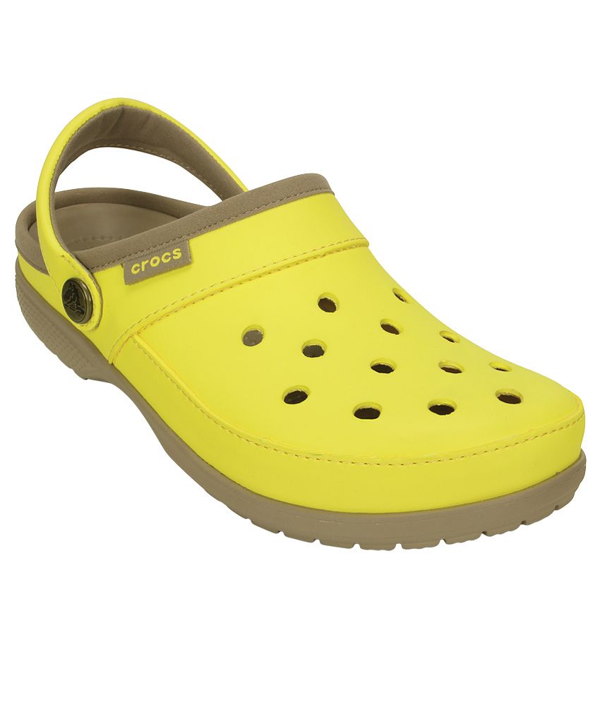 Crocs Yellow Clog Shoes available at SnapDeal for Rs.3082