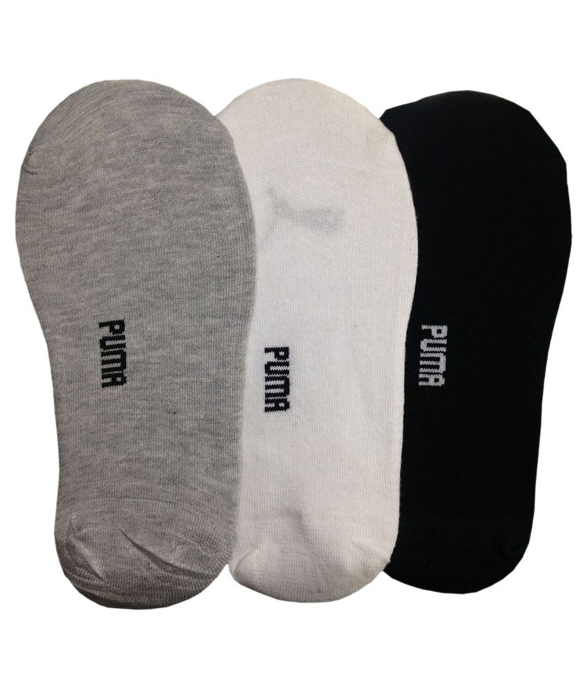 Puma Multicolour Cotton Loafer Socks - Pack Of 3: Buy Online at Low ...