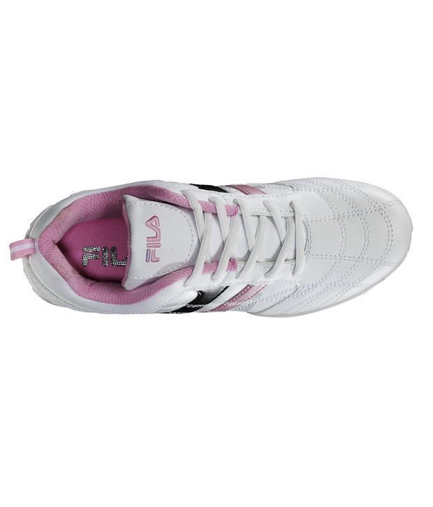 fila pink and white shoes