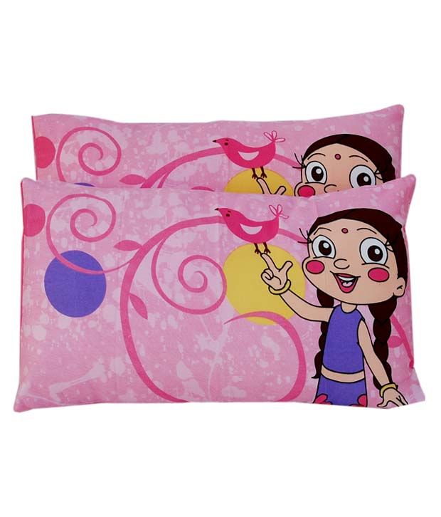 Vividha Pillow Cover (Set Of 2) Chhota Bheem Chutki Buy Vividha Pillow Cover (Set Of 2