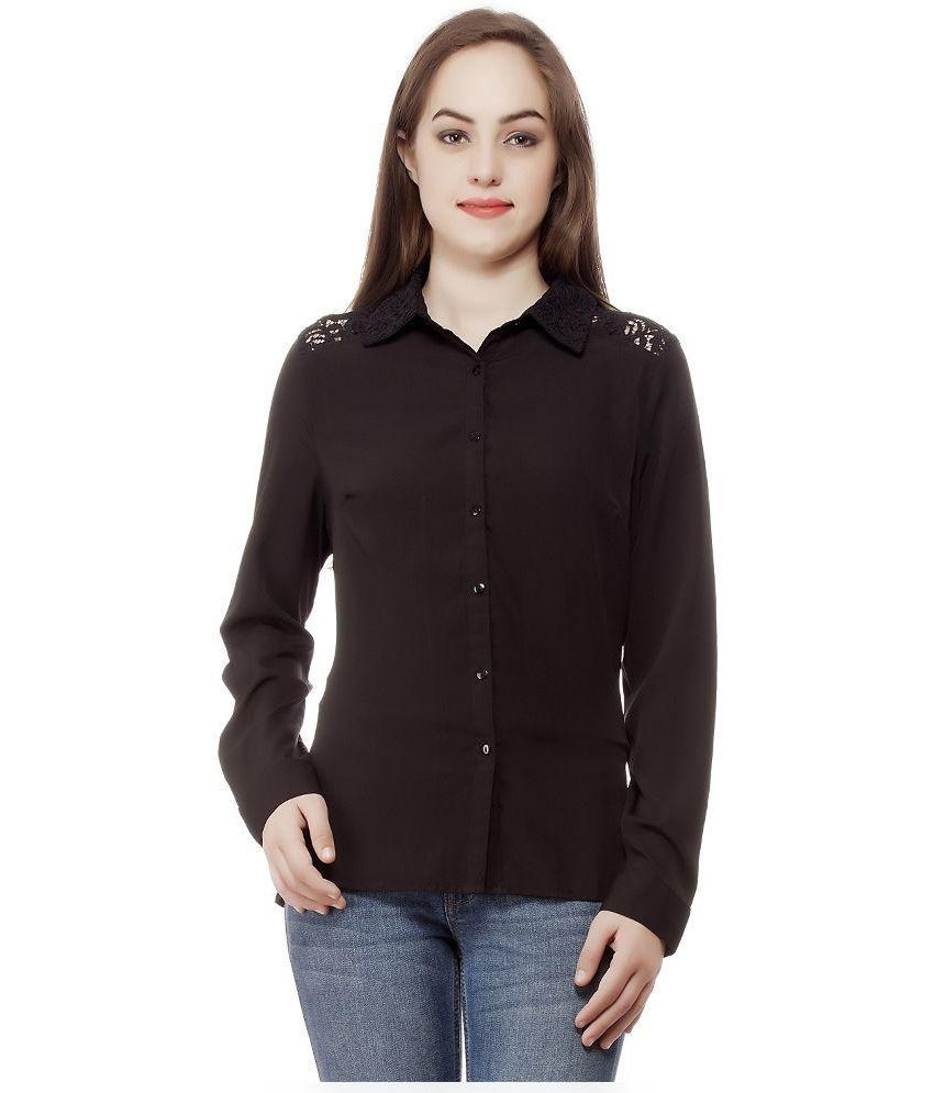 Buy Mansi Collection Black Polyester Shirts Online at Best Prices in ...
