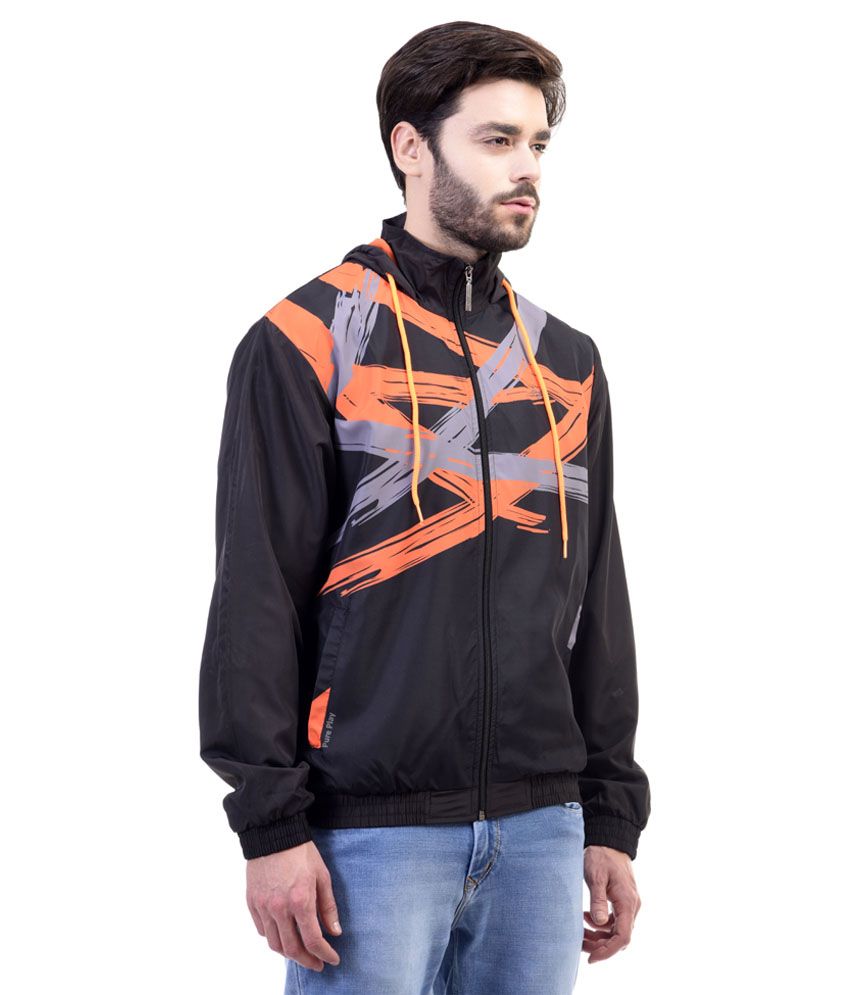 PurePlay Black Full Sleeve Polyester Blend Jacket Buy PurePlay Black
