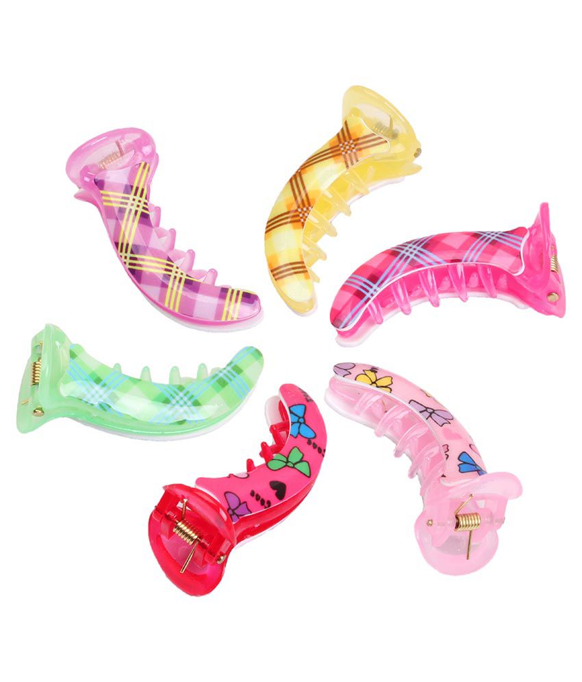 Takspin Casual And Stylish Banana Hair Clutcher - Set Of 6: Buy Online at  Low Price in India - Snapdeal