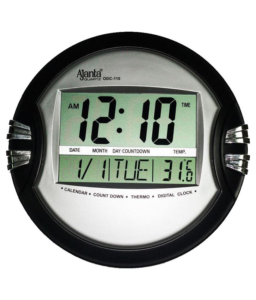 Ajanta Black and Silver Alarm Watch Buy Ajanta Black and Silver Alarm