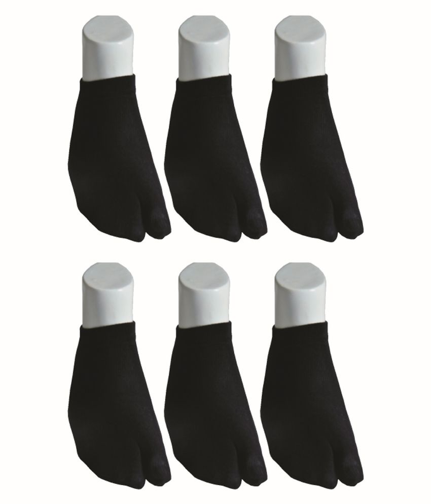     			Footmate Socks Black Footcover - 6 Pair Pack