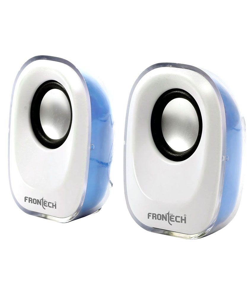 Frontech Jil 3923 2.0 Multimedia Speakers Blue amp; White