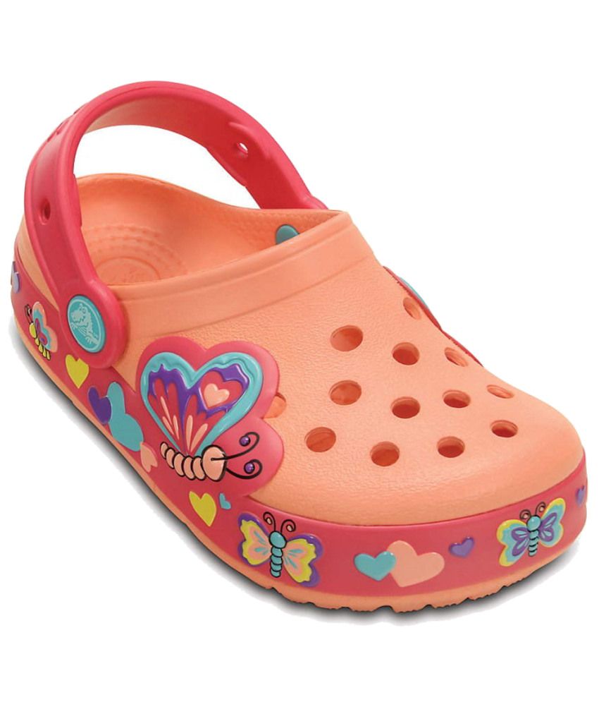 crocs orange clogs