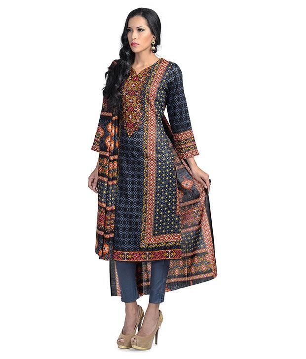 cotton pakistani dress material