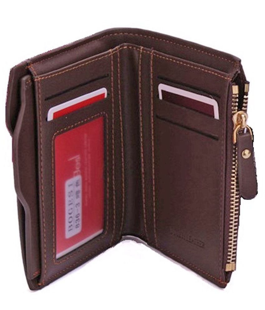Bogesi PU Brown Casual Short Wallet: Buy Online at Low Price in India - Snapdeal
