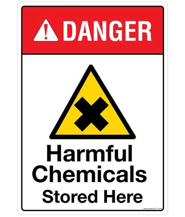 Safety Sign Store Danger Harmful Chemicals FireExitEmergency Signs