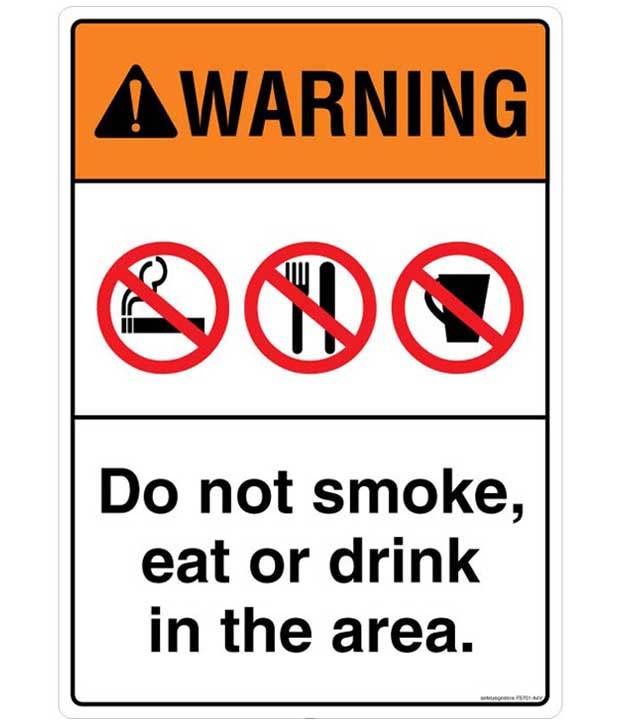 Safety Sign Store Warning: Do Not Smoke Facility Signs-Poly Emergency ...